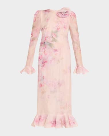 Zimmermann Crush Flower Midi Dress
