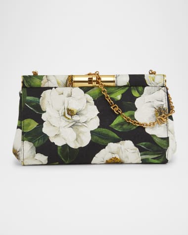 Dolce&Gabbana Marlene Small Flower-Print Clutch Bag