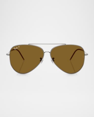 Ray-Ban Metal & Plastic Aviator Sunglasses, 59MM