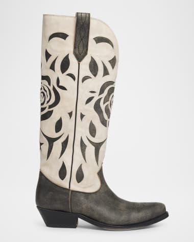 Neiman marcus white boots 2025