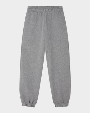 Versace Boy's Logo Embroidered Fleece Sweatpants, Size 6-14