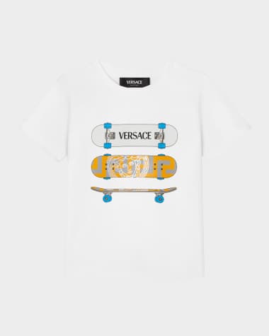 Versace Boy's Logo-Print Skate Graphic T-Shirt, Size 12M-4
