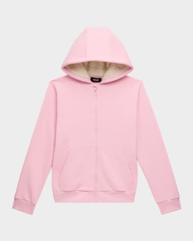 Versace Girl's Embossed Meudsa & Logo-Print Hoodie, Size 6-14