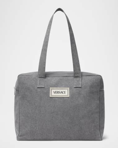 Versace Vintage Logo-Patch Diaper Bag