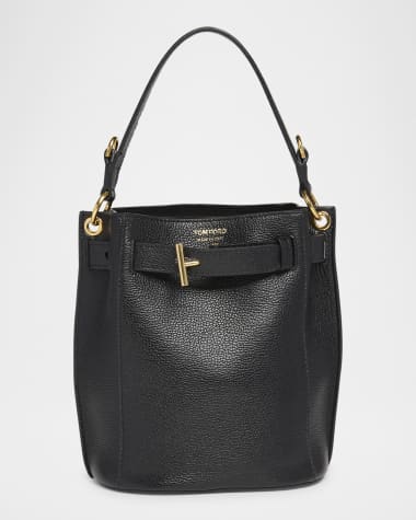 TOM FORD Audrey Mini Bucket Bag in Grain Leather