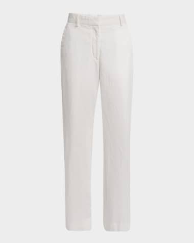 Dries Van Noten Paxy Straight-Leg Cotton Pants