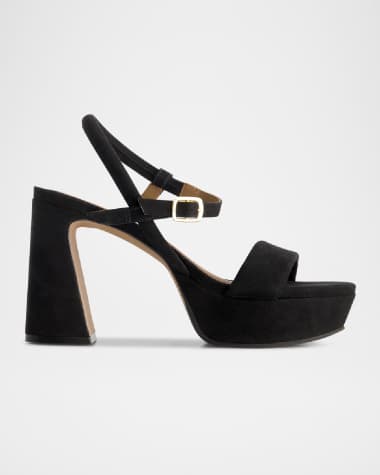 Bernardo Ventura Suede Platform Heel Sandals
