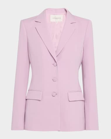 Lafayette 148 New York Single-Breasted Tailored Blazer