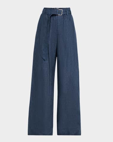 パンツ BRUNELLO CUCINELLI Women Straight Pants MN05NVE399 C2869 Bei Wool-blend straight pants in beige - Brunello Cucinelli