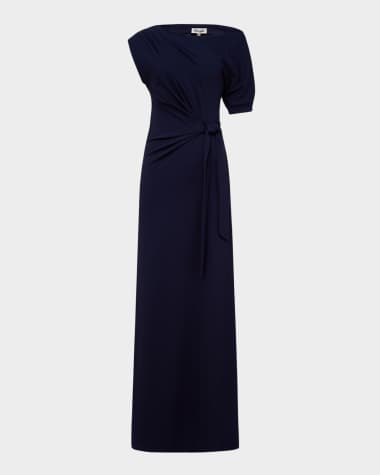 Diane von Furstenberg Avi One-Shoulder Column Gown