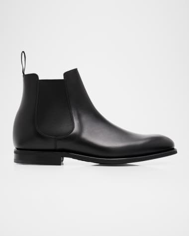 men's black leather dress boots Handmade Mens Cap toe boots, Men leather Ankle Leather upper How to Style Black Boots