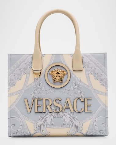 Versace Coupe des Dieux Canvas Tote Bag