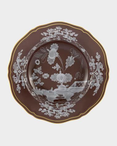 GINORI 1735 Oriente Italiano Soup Plate, Castagna