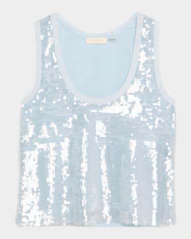 Ramy Brook Chelsey Sequined Tank Top