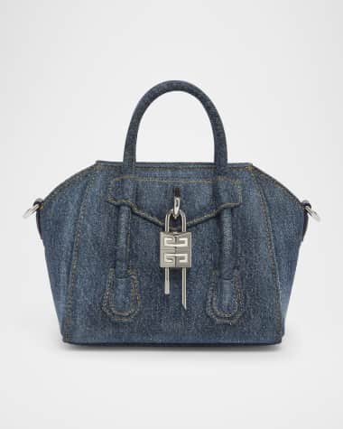 Givenchy Antigona Lock Toy Top-Handle Bag in Denim