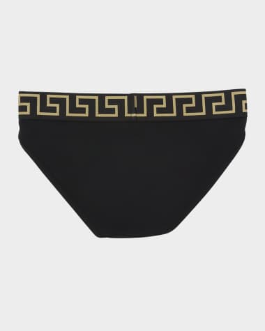 V-Neck Hardware One-Piece Swimsuit