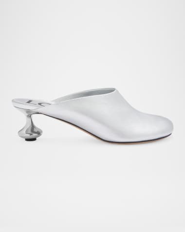 Loewe Toy Metallic Mule Pumps