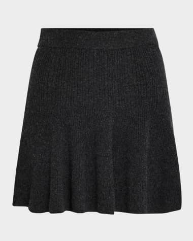 Ganni Cashmere Mix Mini Skirt