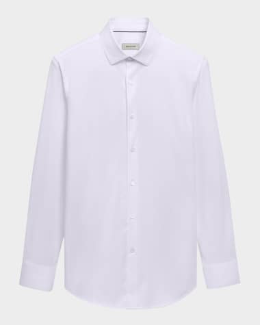 Bugatchi Men's OoohCotton James Solid Sport Shirt