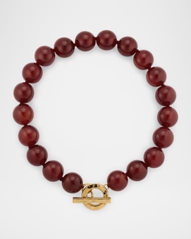 NEST Jewelry Carnelian Gemstone Statement Strand Necklace