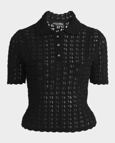 Dolce&Gabbana Polo Crochet Top