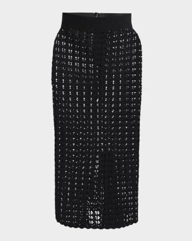 Dolce&Gabbana Crochet Pencil Midi Skirt