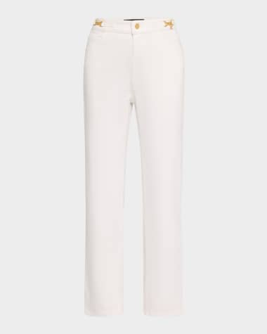 Kobi Halperin June Cropped Chain-Embellished Pants