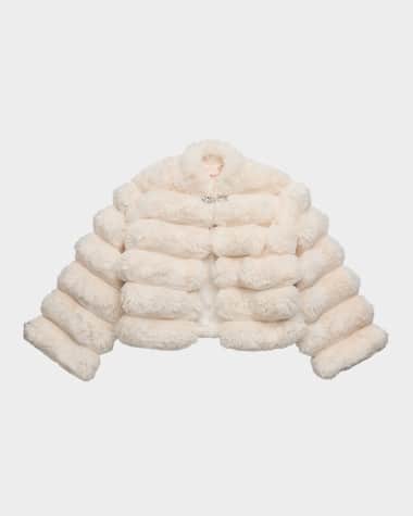 Tutu Du Monde Girl's Winter Wonderland Faux Fur Puffer Jacket, Size 3T-11