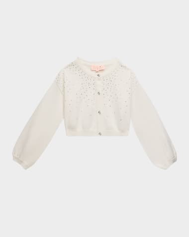Tutu Du Monde Girl's Embellished Holiday Cardigan, Size 2-11