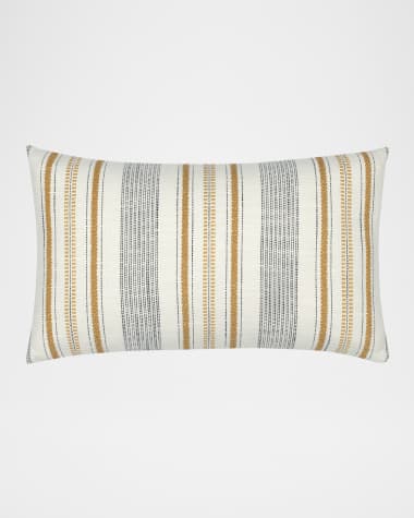 Elaine Smith Pathway Gold Indoor/Outdoor Lumbar Pillow, 12" x 20"