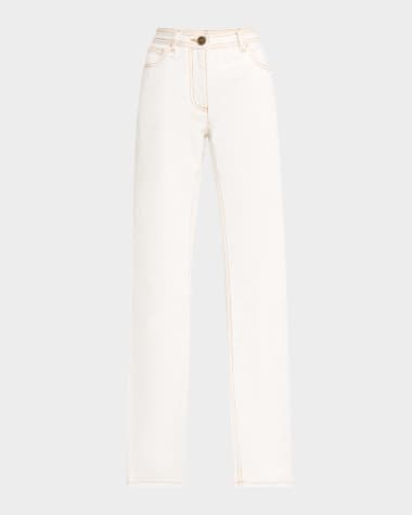 Etro Jeans White Women's Clothing at Neiman Marcus