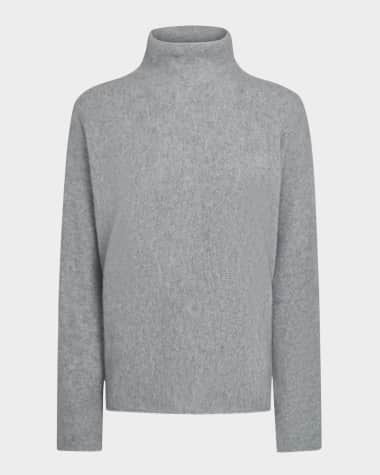 Vince Boxy Cashmere Turtleneck Sweater