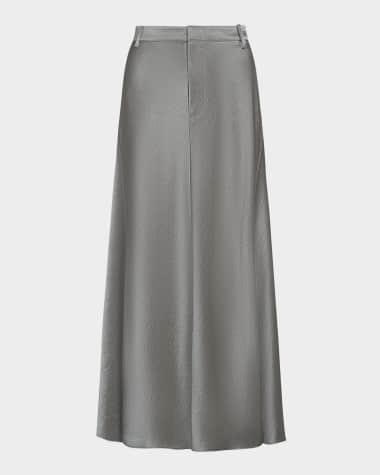 Vince Satin A-Line Trouser Skirt