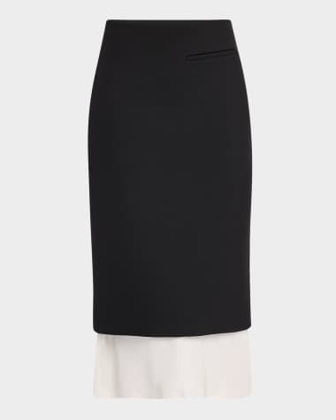 Rohe Contrast Pencil Skirt