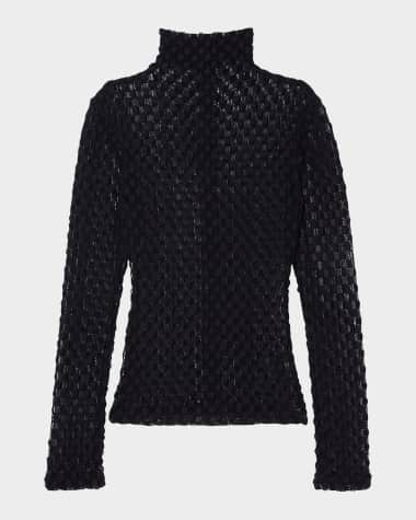 Rohe Geometric Lace Turtleneck Top