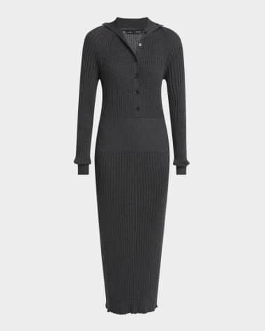 Proenza Schouler Maeve Body-Con Superfine merino Silk Maxi Dress