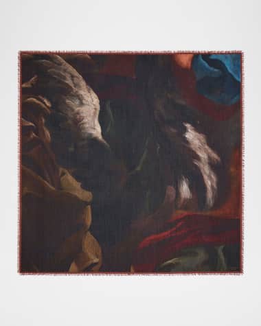 Lafayette 148 New York x Save Venice Square Cashmere-Silk Scarf