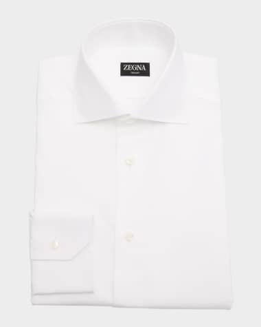 ZEGNA Men's Trecapi Cotton Oxford Sport Shirt
