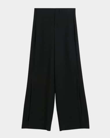By Malene Birger Campione Wide-Leg Crepe Pants