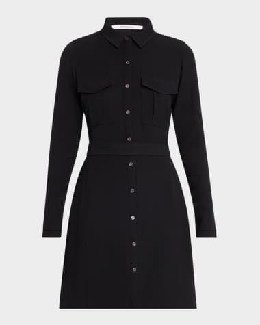 Derek Lam 10 Crosby Alexis Long-Sleeve Mini Shirtdress