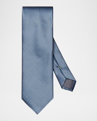 Eton Men's Geometric Silk Tie