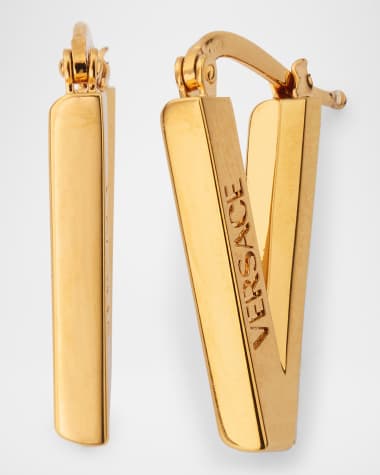 Versace V Logo Earrings
