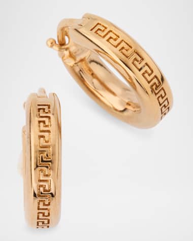 Versace Greca Hoop Earrings