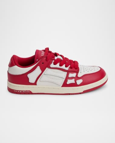 Amiri Kid's Skel-Top Two-Tone Leather Low-Top Sneakers, Toddler
