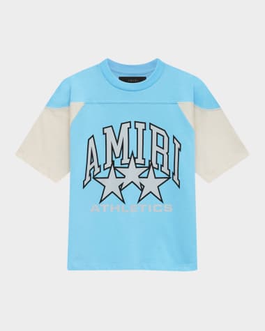 Amiri Kid's Logo Star Athletics T-Shirt, Size 4-12