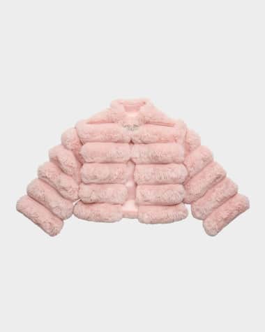 Tutu Du Monde Girl's Winter Wonderland Faux Fur Puffer Jacket, Size 2-11