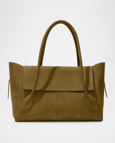 Proenza Schouler Tate East-West Satchel Bag in Nubuck Calfskin