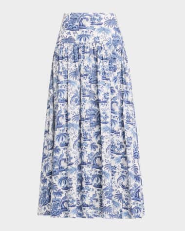 STAUD Procida Maxi Skirt