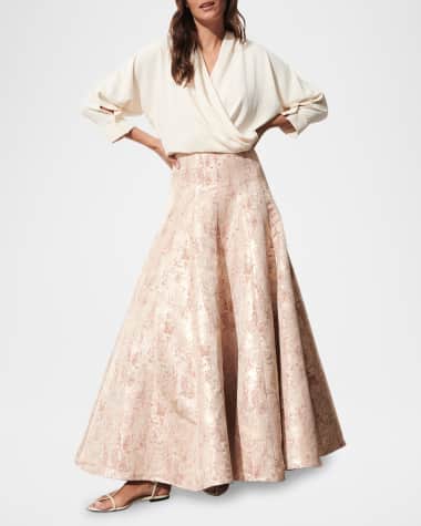 Figue Fallon Crossover 3/4-Sleeve Top