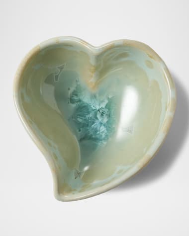 Simon Pearce Crystalline Twist Heart Bowl